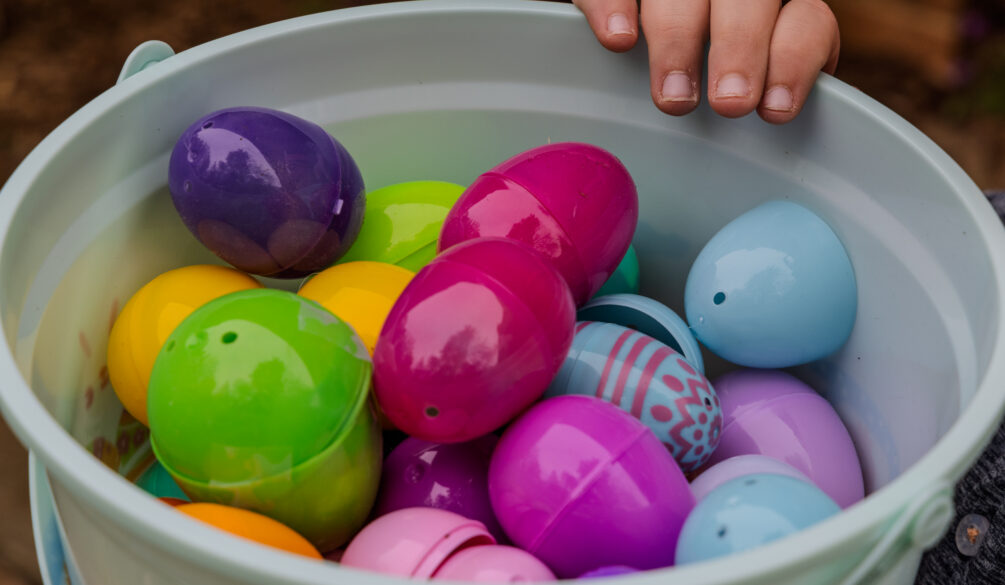 plastic Easter eggs