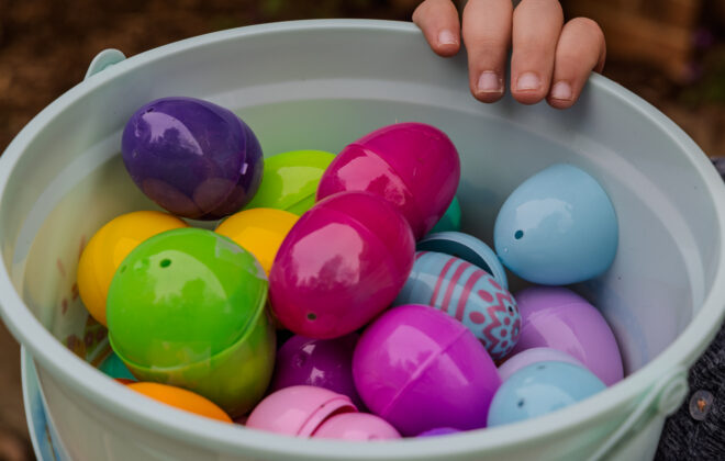 plastic Easter eggs