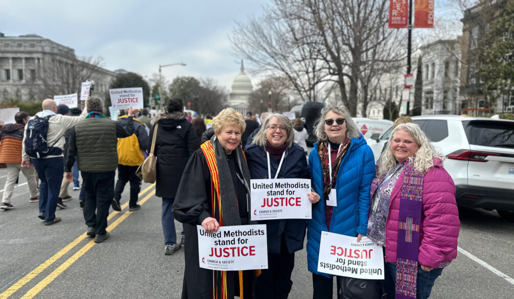 photo of women protesting in DC