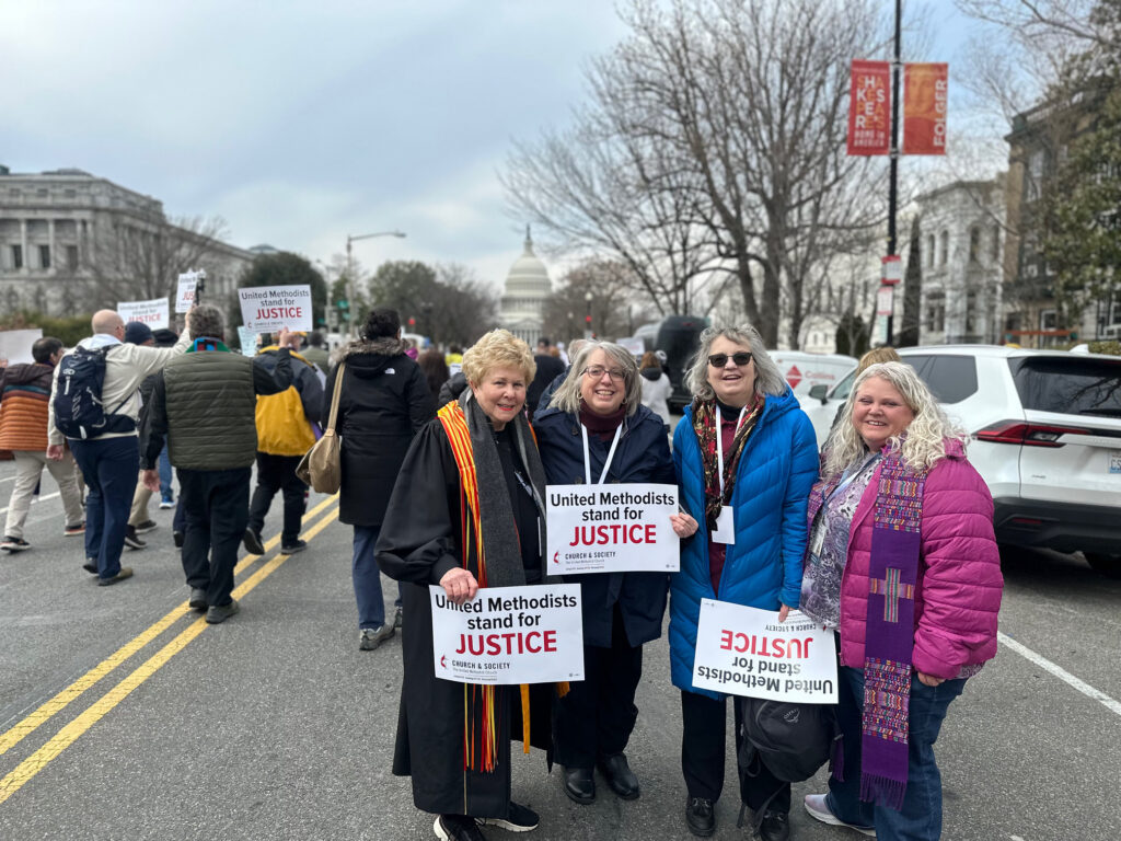 photo of women protesting in DC