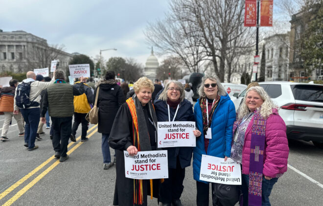 photo of women protesting in DC