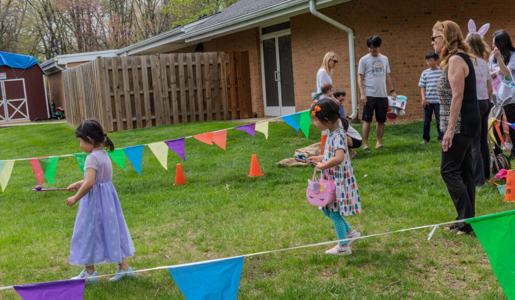 Kids at the EGGstravaganza