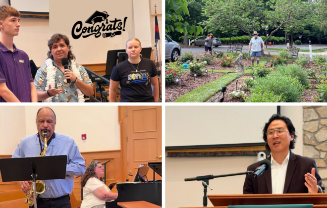Photo collage from service on 6/7