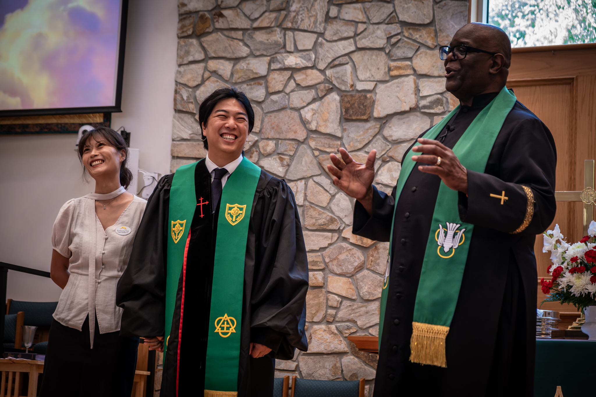 Pastor Sunu all smiles